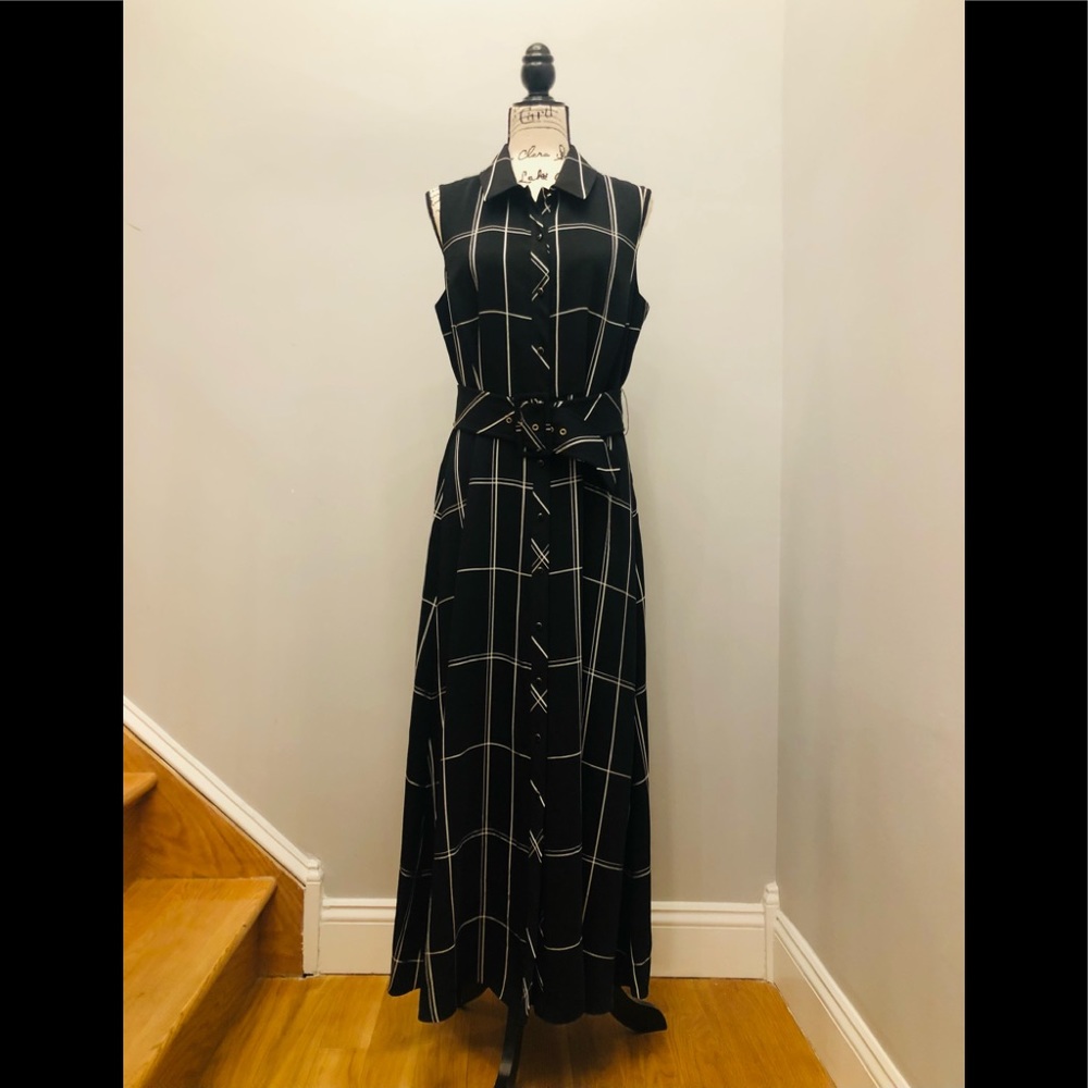 NWT Karen Millen Black & White Dress with pockets